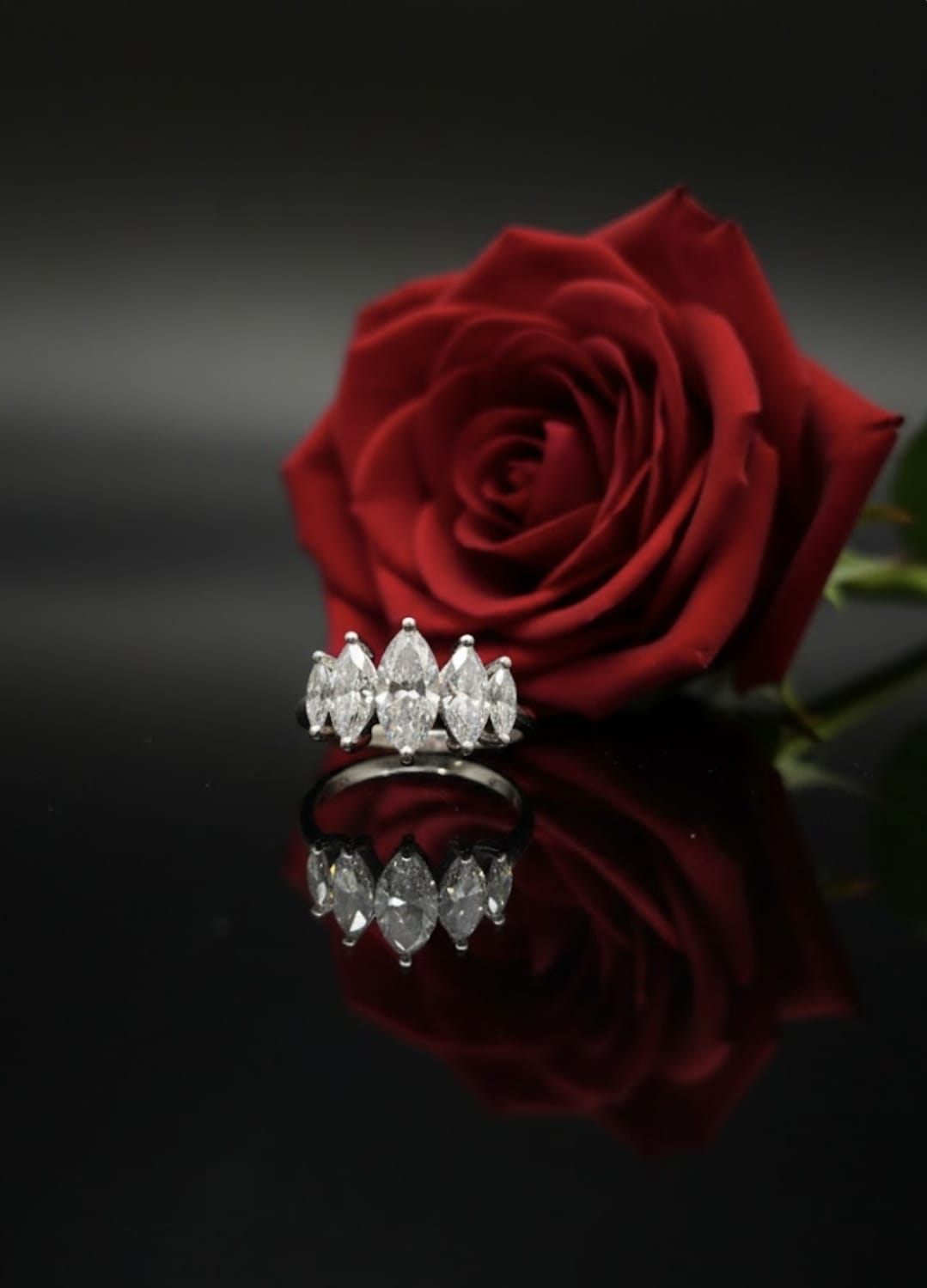 טבעת זהב עם יהלומי מעבדה הלל