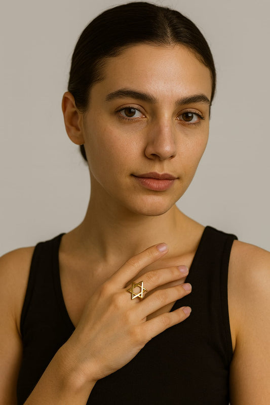 טבעת מגן דוד לנשים