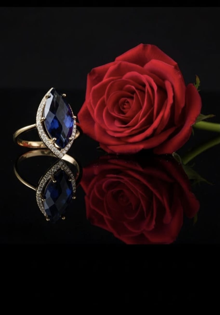 טבעת זהב סהר