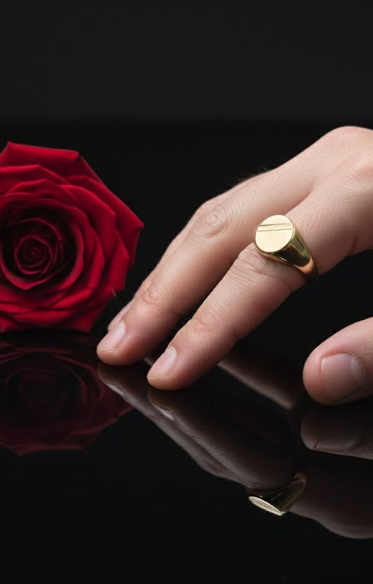 טבעת זהב איתן