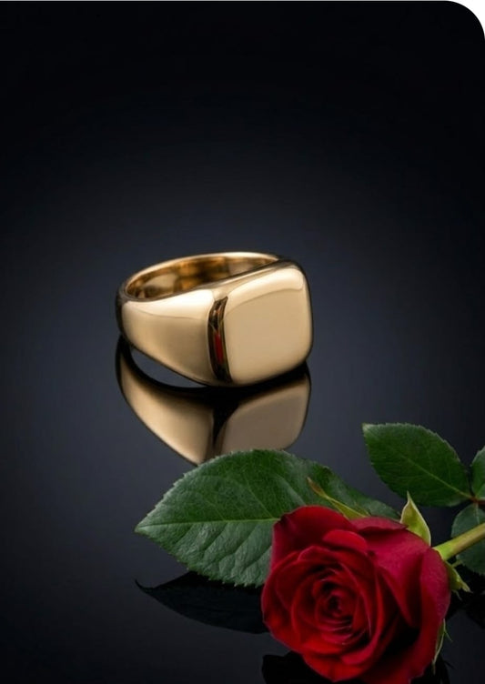 טבעת זהב דבש