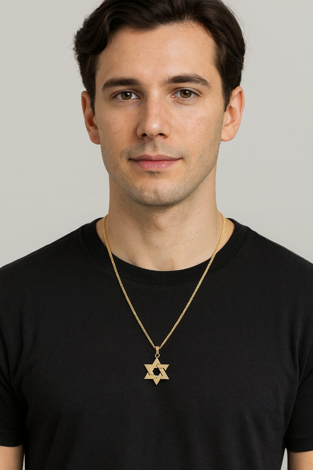 שרשרת זהב 14 קראט עם תליון מגן דוד