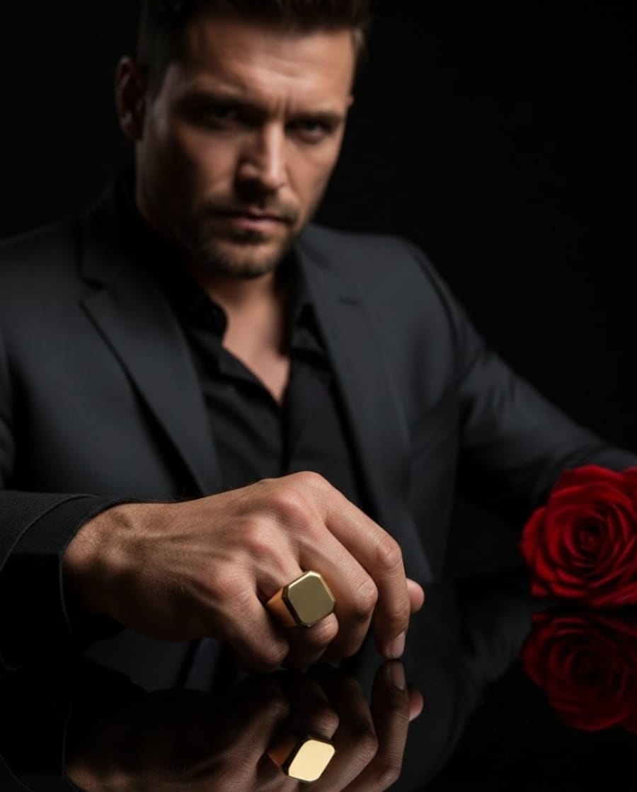 טבעת זהב פלג