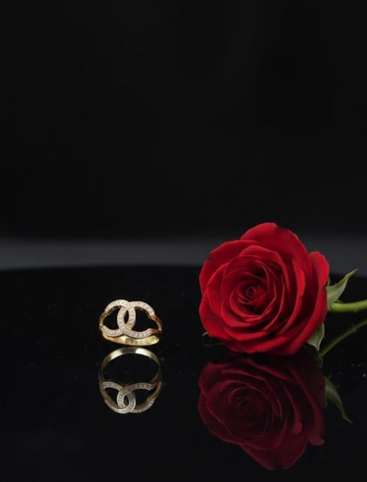 טבעת זהב אלכסה