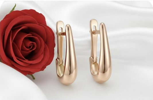 עגילי זהב בננה דגמים