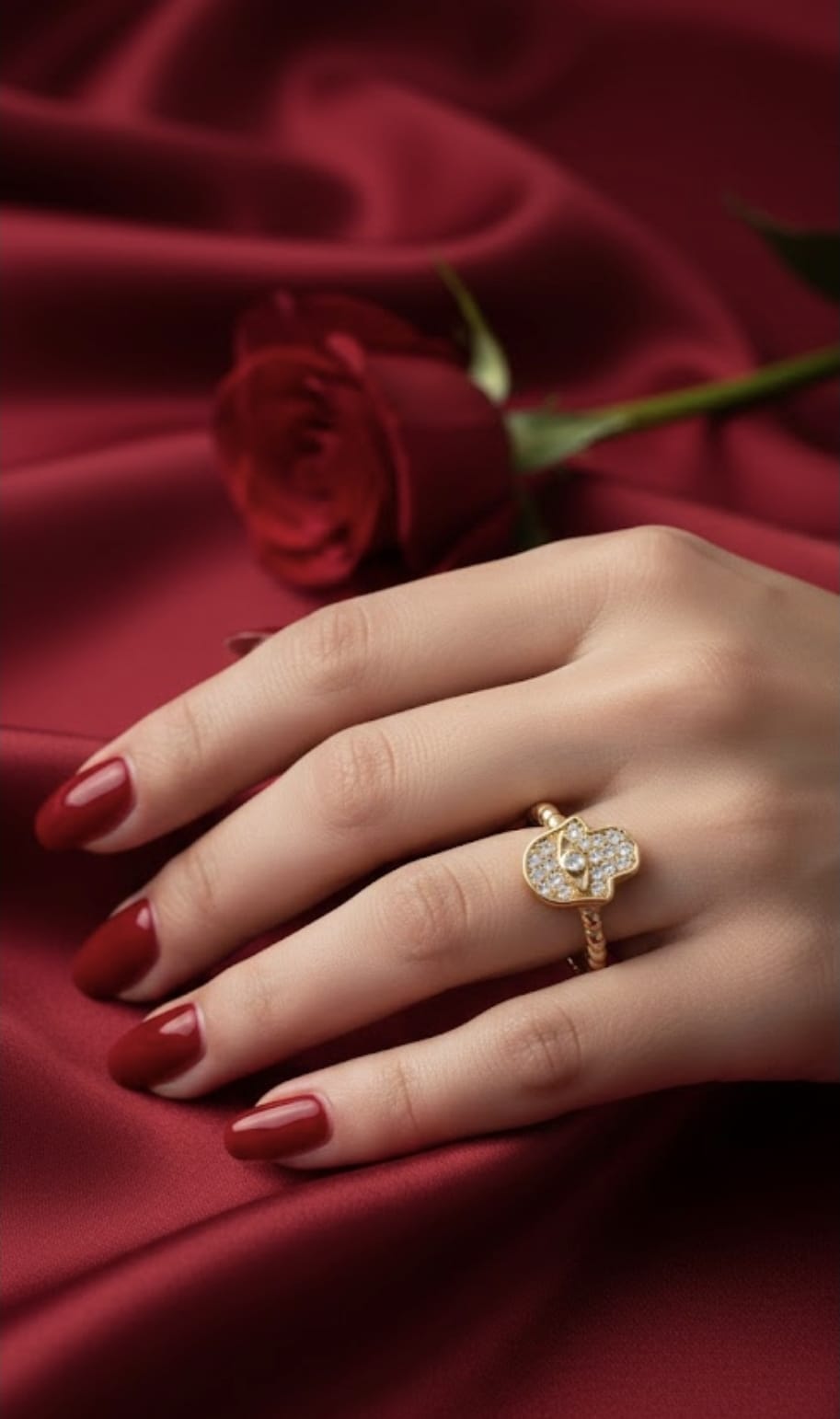 טבעת זהב אודיה