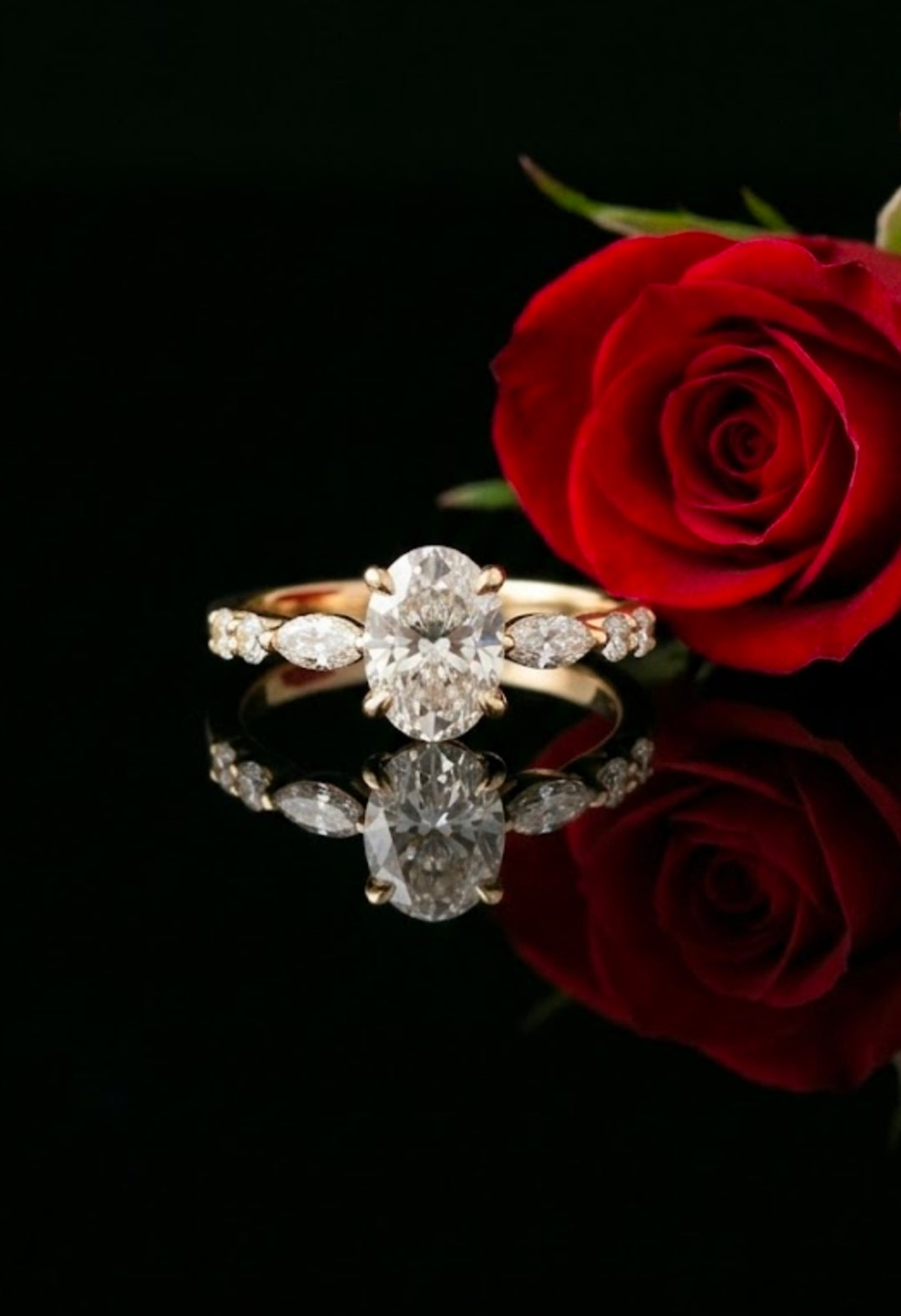 טבעת יהלומי מעבדה גאיה