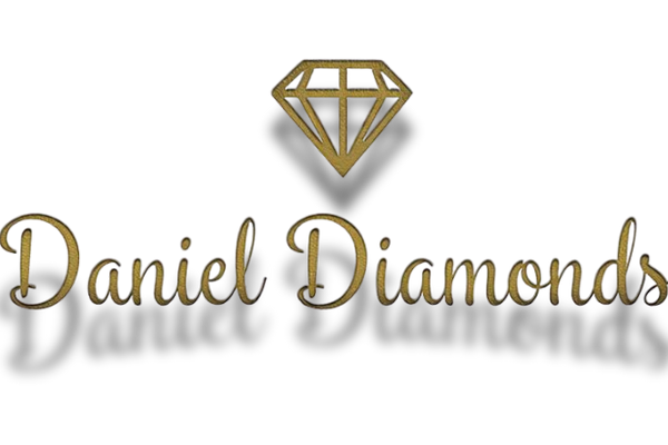 Gold 'Daniel Diamonds' logo with a diamond symbol on a white background