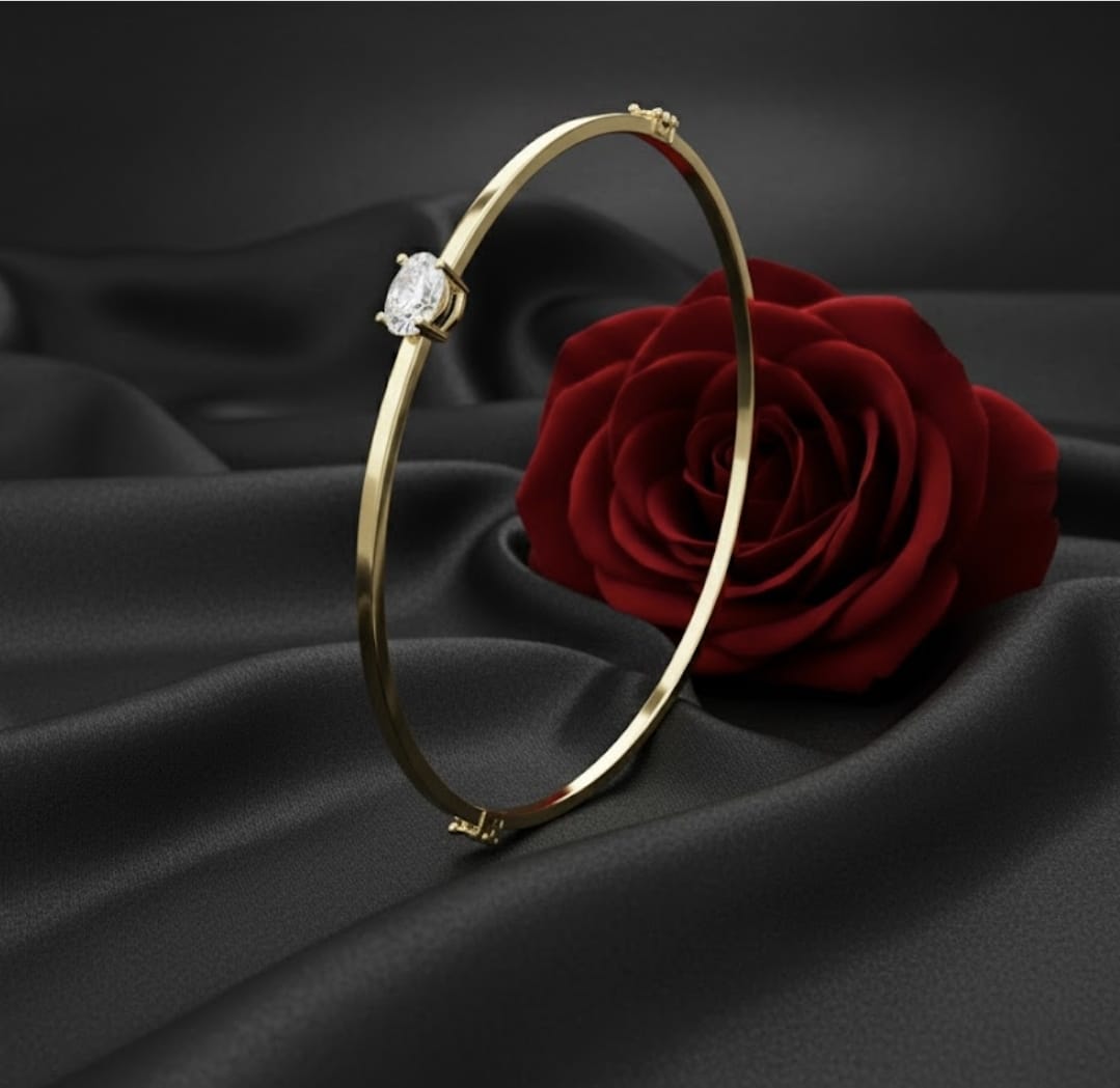 צמיד זהב שקד