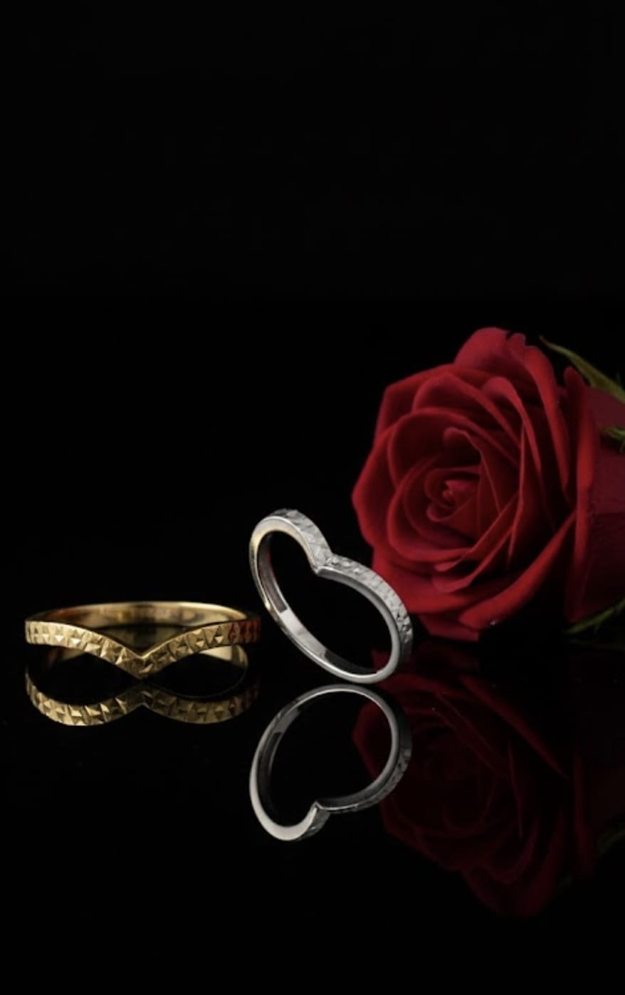 טבעות וי חריטת לייזר